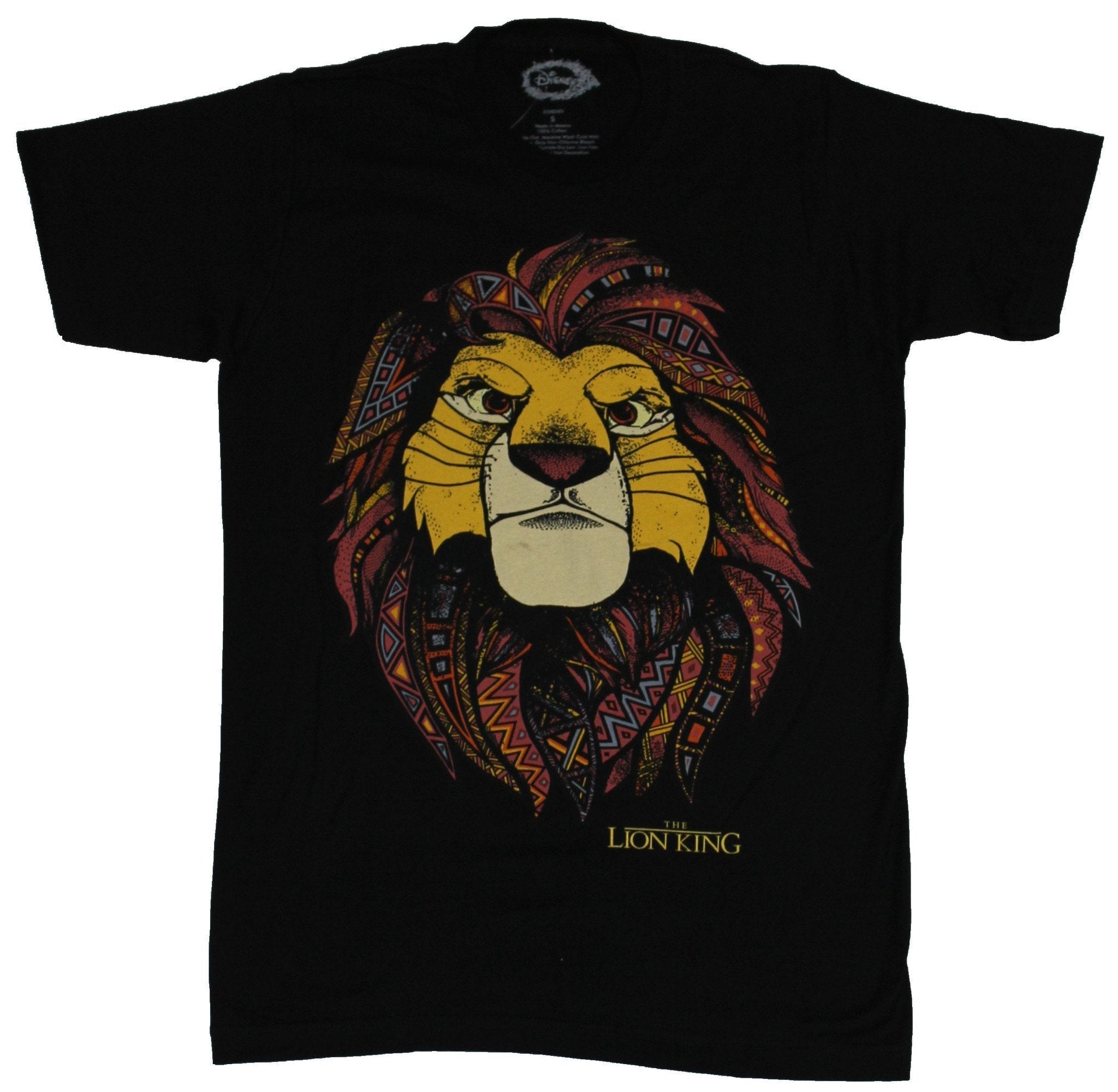 The Lion King Mens T-Shirt - Proud Simba With African Print Mane Image Hoodie, Sweatshirt | CiraTrend.com