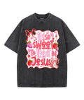 Sweet To Trust In Jesus Unisex Washed Christian T-shirt Hoodie, Sweatshirt | CiraTrend.com (Image 1)