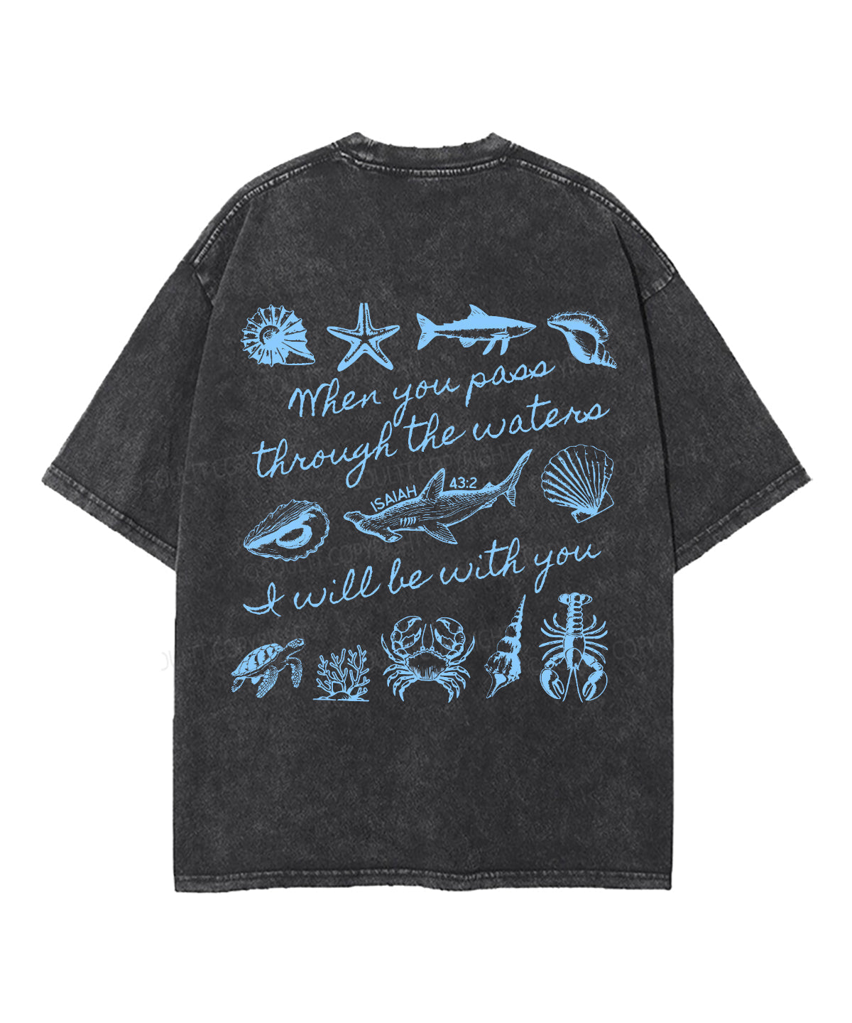 I Will Be With You Double Sided Unisex Washed Christian T-shirt Style039 Hoodie, Sweatshirt | CiraTrend.com (Image 2)