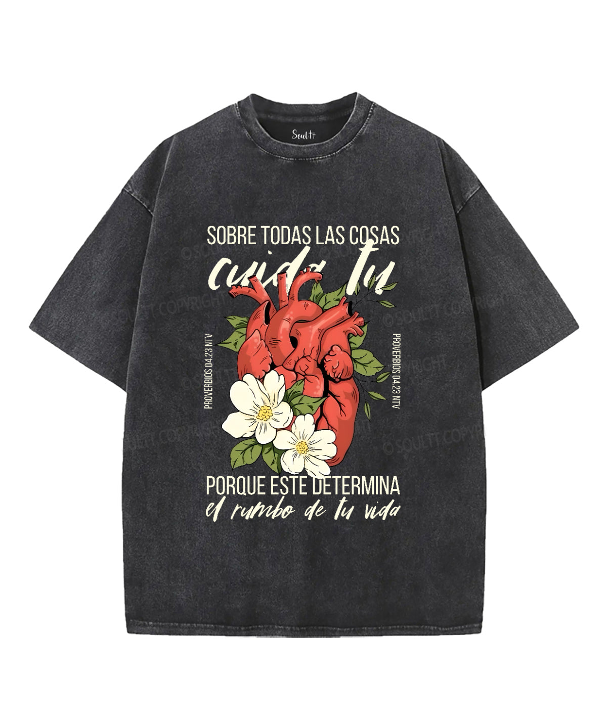 Sobre Todas Las Cosas Unisex Washed Christian T-shirt Hoodie, Sweatshirt | CiraTrend.com (Image 2)