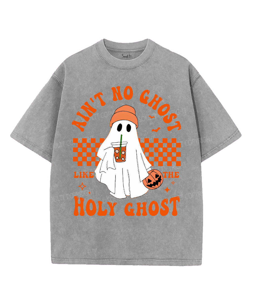 Ain't No Ghost Like The Holy Ghost Unisex Washed Christian T-shirt Hoodie, Sweatshirt | CiraTrend.com (Image 4)