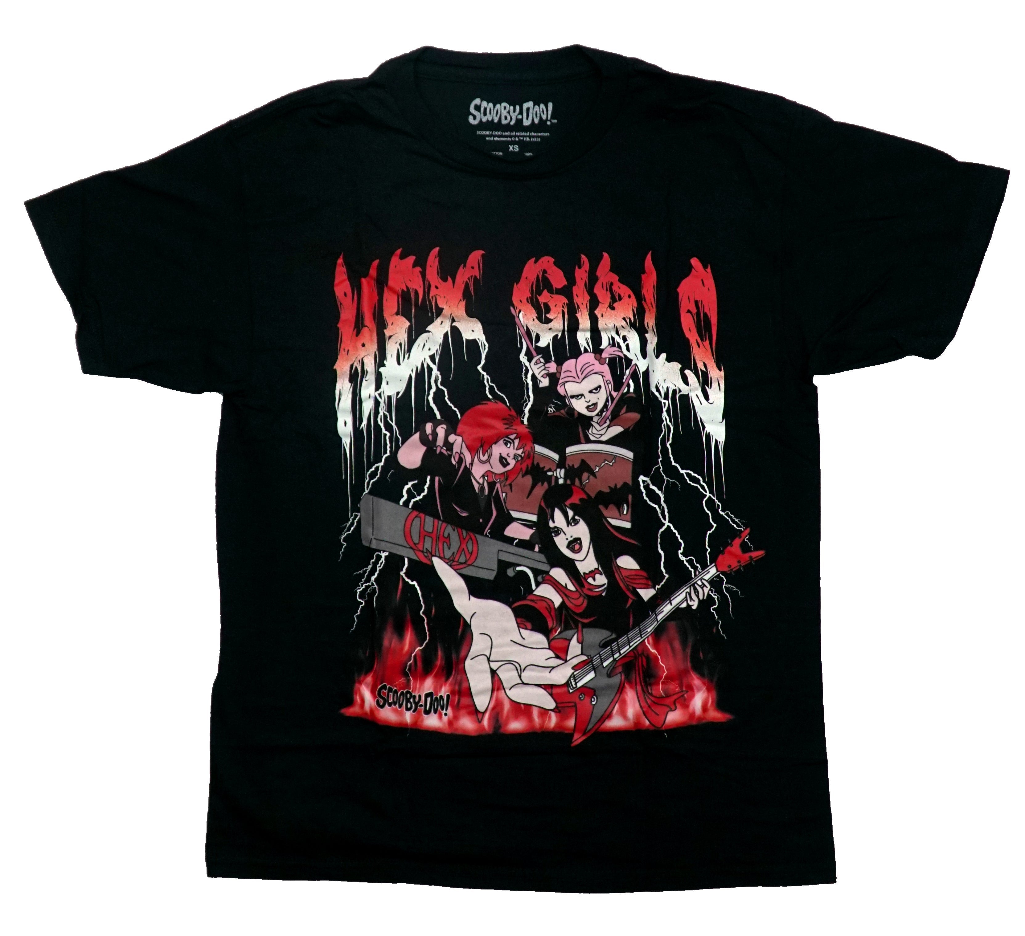 Scooby-Doo Mens T-Shirt - Hex Girls Fiery Backdrop Under Melting Name Hoodie, Sweatshirt | CiraTrend.com