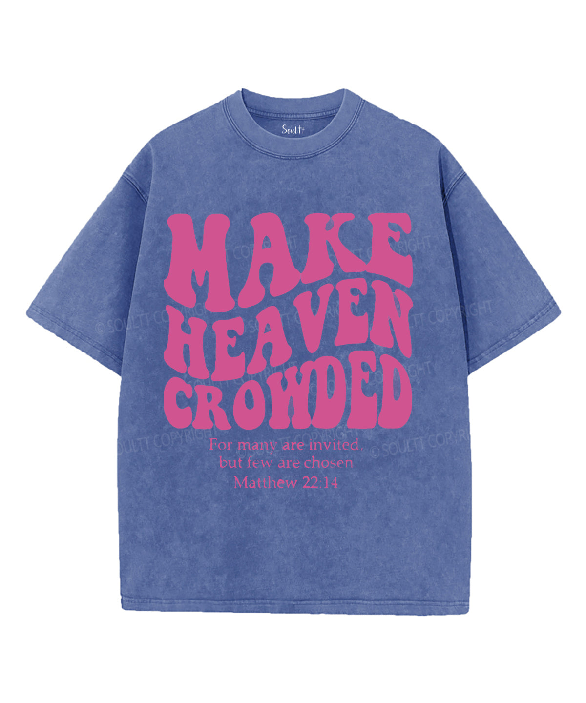 Make Heaven Crowded Unisex Washed Christian T-shirt Style001 Hoodie, Sweatshirt | CiraTrend.com (Image 4)