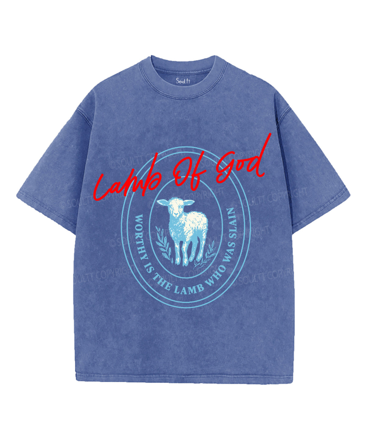 Lamb Of God Unisex Washed Christian T-shirt Hoodie, Sweatshirt | CiraTrend.com (Image 3)
