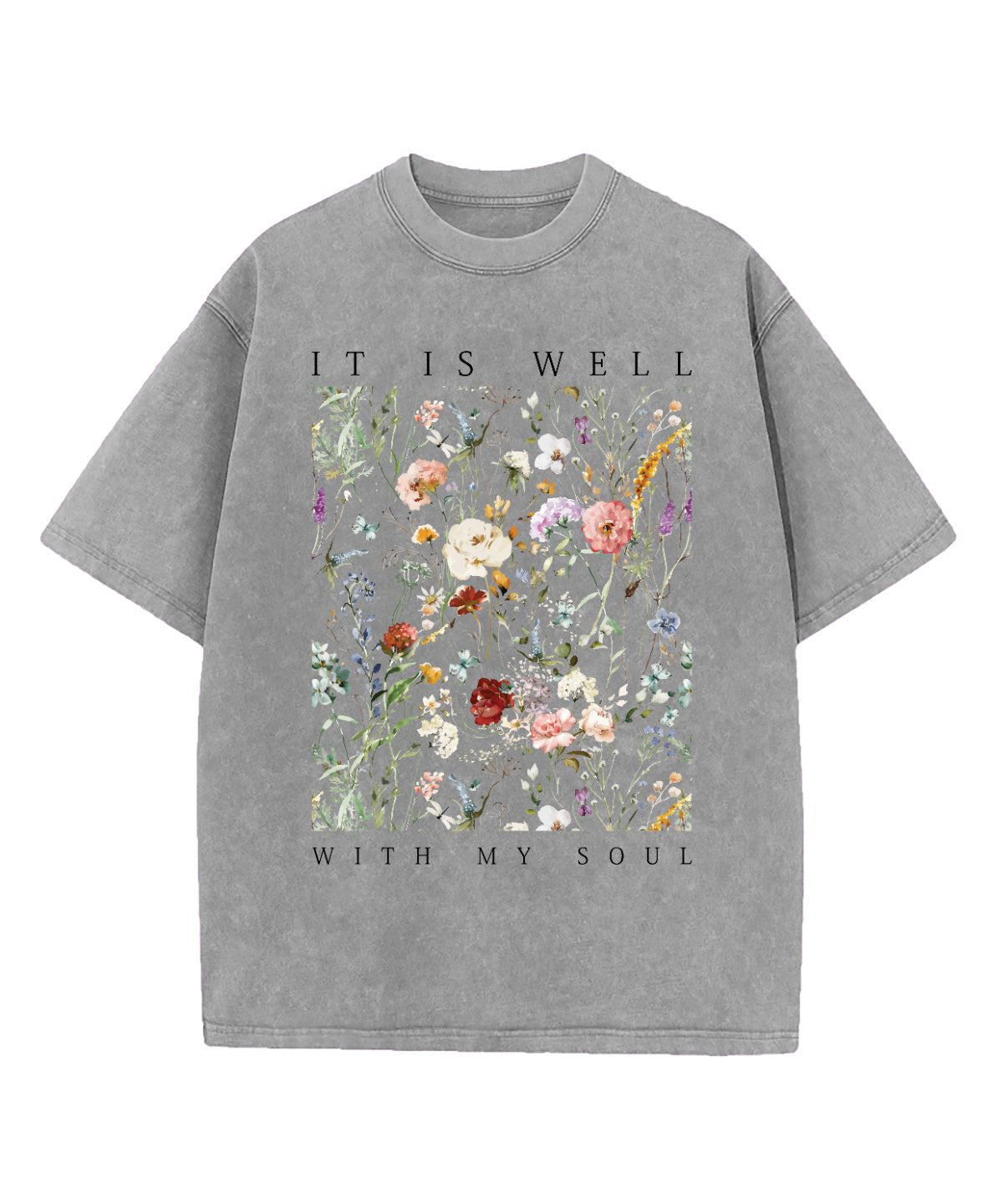It Is Well With My Soul Washed Christian T-shirt Style001 Hoodie, Sweatshirt | CiraTrend.com (Image 3)