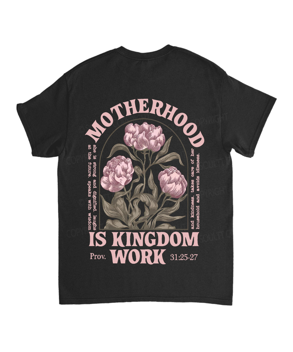 Motherhood Is Kingdom Work Double Sided Unisex Cotton Christian T-Shirt Style004 Hoodie, Sweatshirt | CiraTrend.com (Image 5)