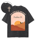 The Lord Is My Shepherd Double Sided Unisex Washed Christian T-shirt Style001 Hoodie, Sweatshirt | CiraTrend.com (Image 1)