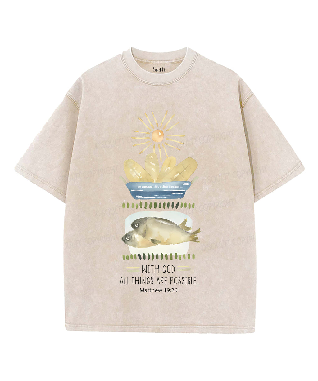 All Things Are Possible Unisex Washed Christian T-shirt Style002 Hoodie, Sweatshirt | CiraTrend.com (Image 4)