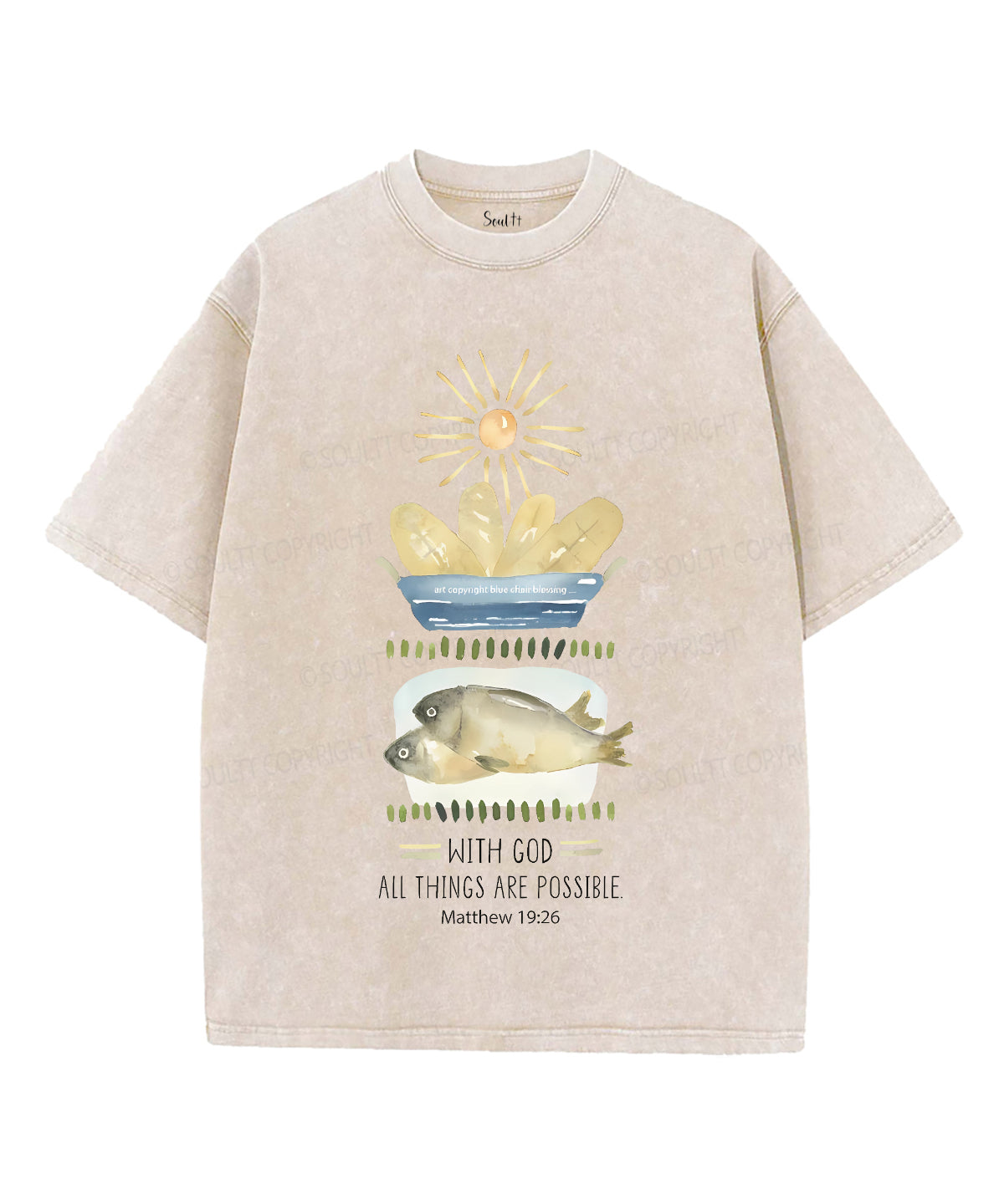All Things Are Possible Unisex Washed Christian T-shirt Style002 Hoodie, Sweatshirt | CiraTrend.com (Image 4)