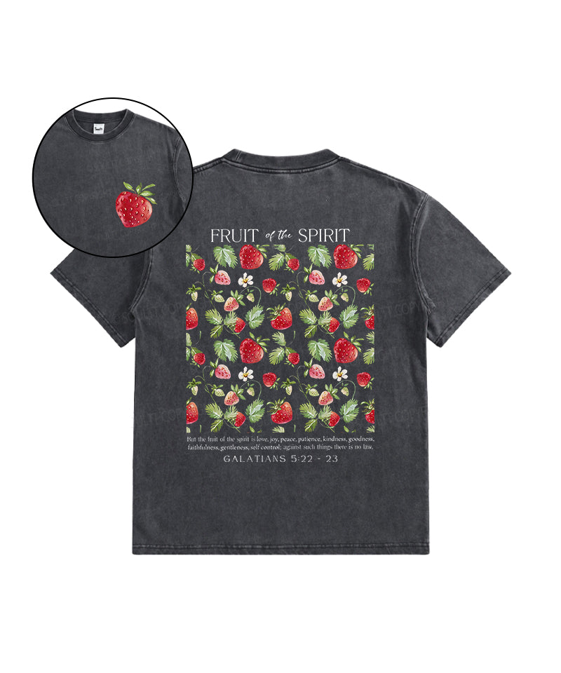 Fruit Spirit Double Sided Washed Christian T-Shirts, Hoodie, Sweatshirt