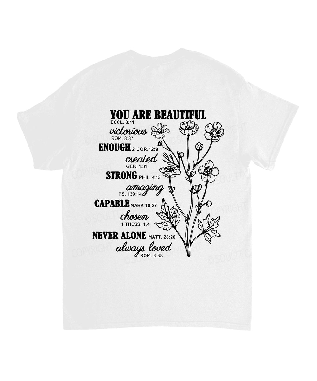 Created Purpose Double Sided Cotton Christian T-Shirts, Hoodie, Sweatshirt