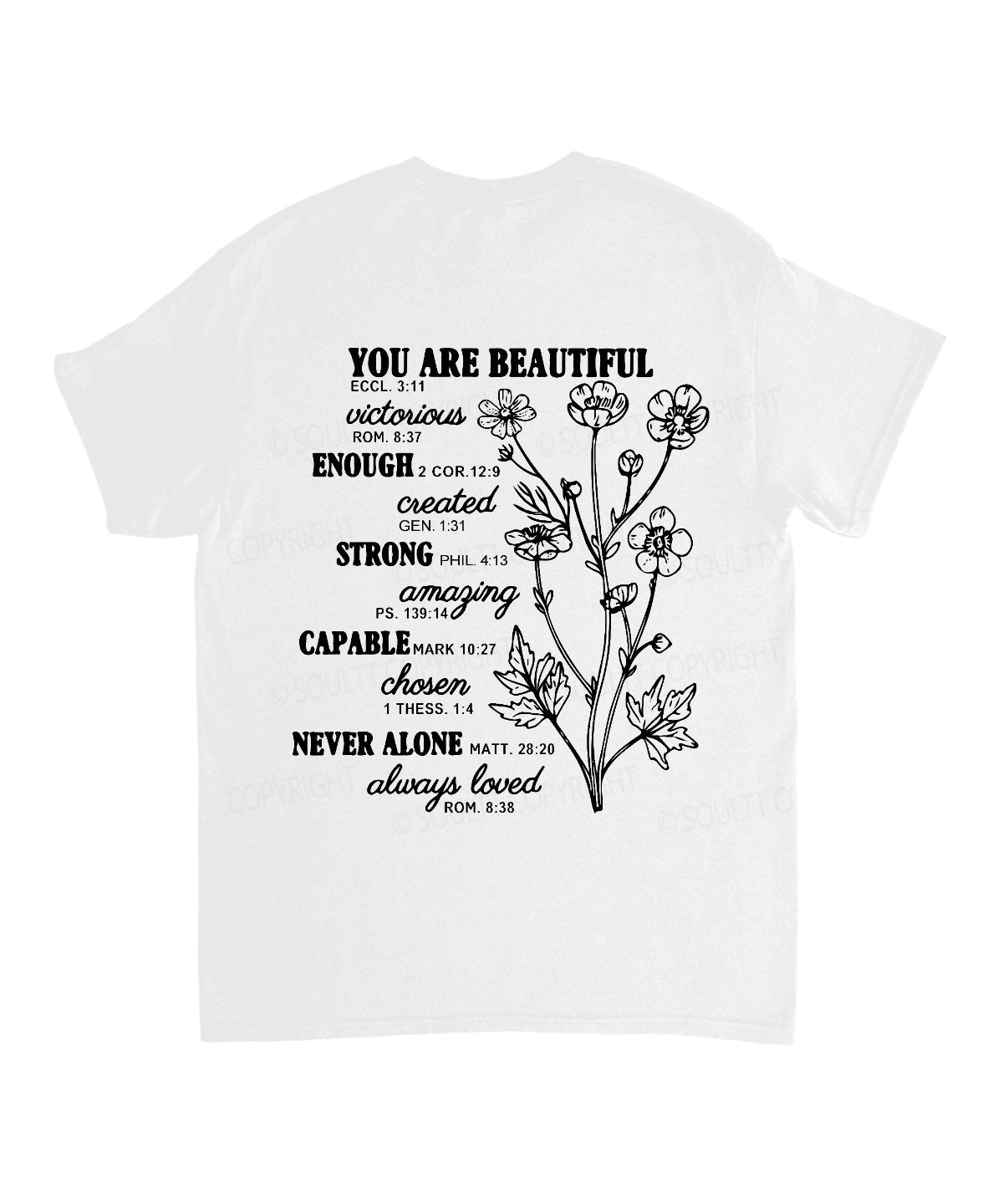 Created Purpose Double Sided Cotton Christian T-Shirts, Hoodie, Sweatshirt