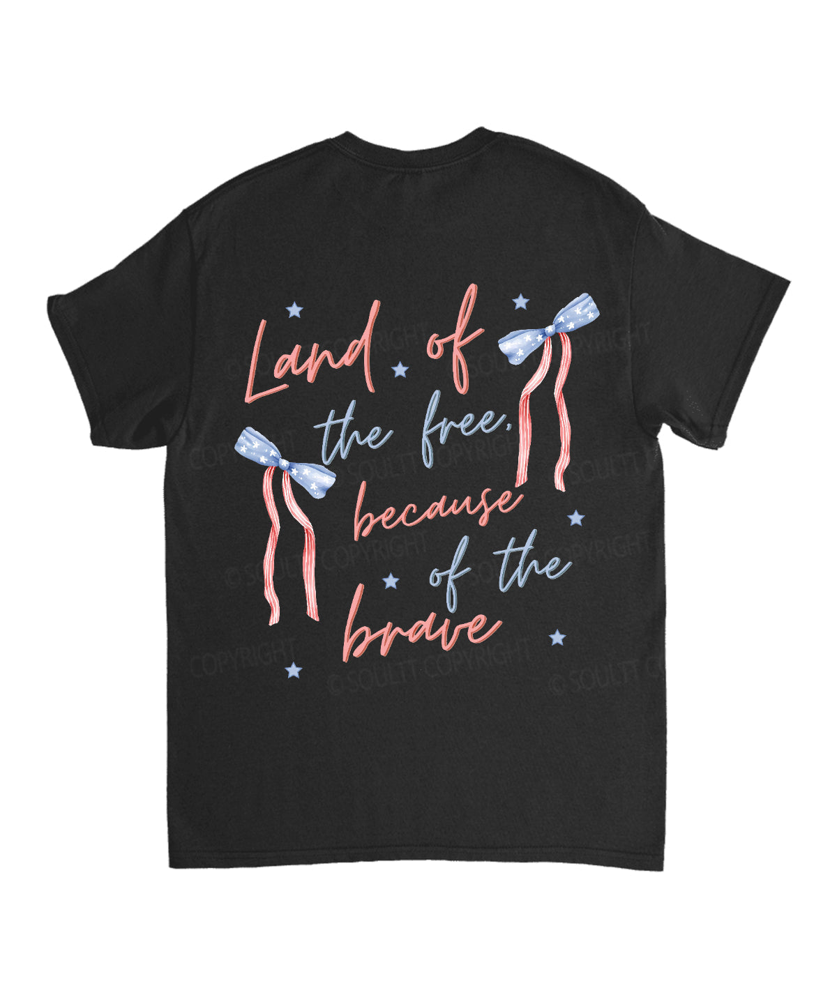 Land Of The Free Double Sided Unisex Cotton Christian T-Shirt Hoodie, Sweatshirt | CiraTrend.com (Image 5)