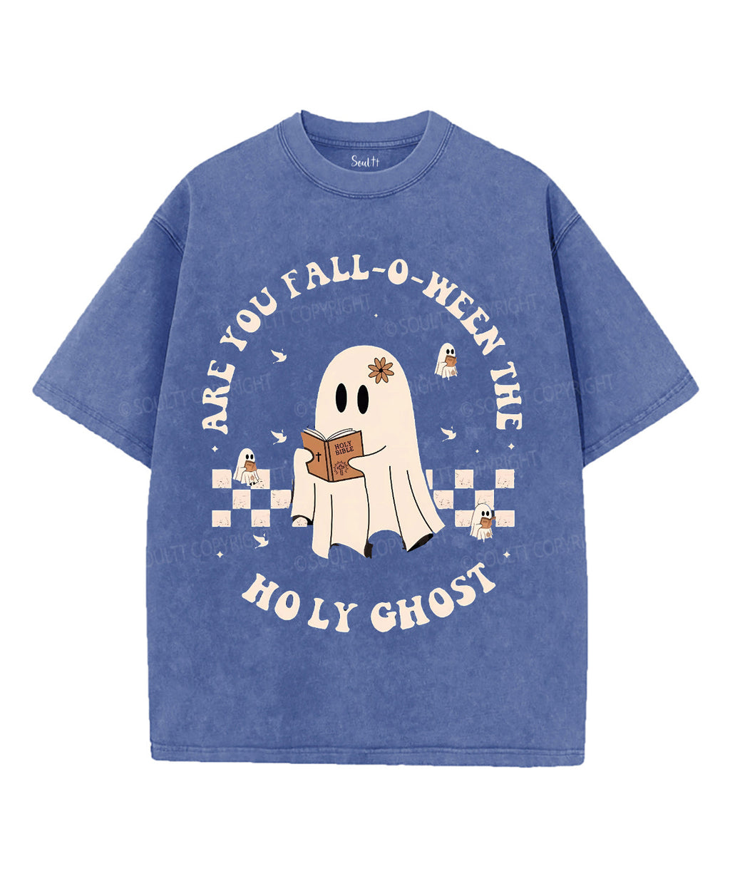 Halloween Holy Ghost Unisex Washed Christian T-shirt Style002 Hoodie, Sweatshirt | CiraTrend.com (Image 4)