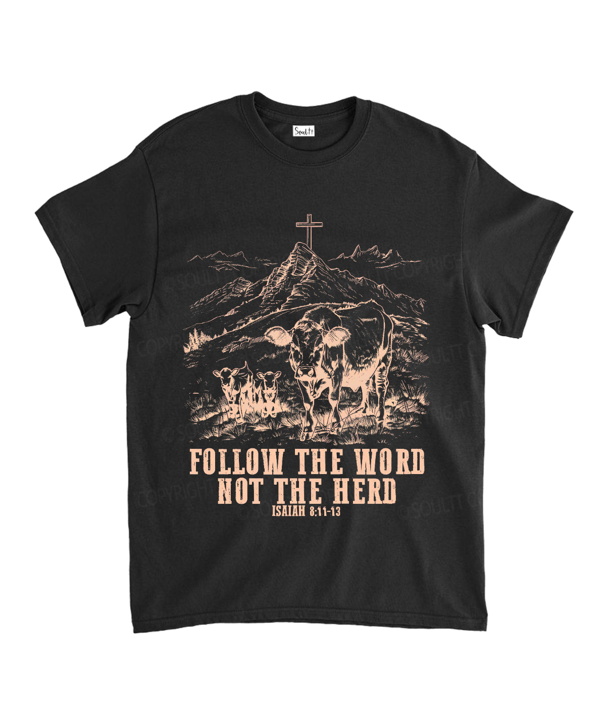 Follow the Word Unisex Cotton Christian T-Shirt Hoodie, Sweatshirt | CiraTrend.com (Image 2)