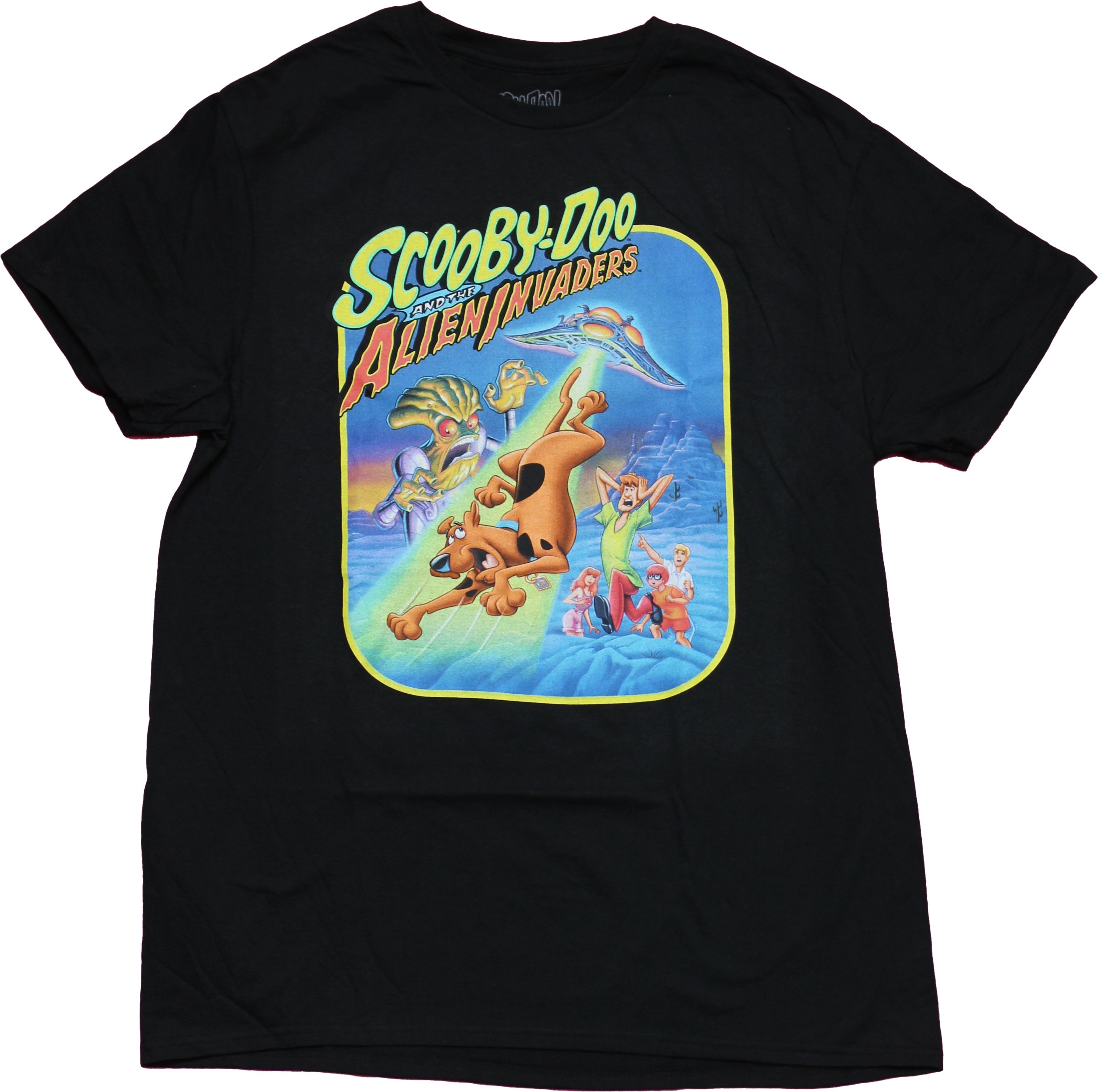 Scooby Doo  Mens T-Shirt - And The Alien Invasion Artwork Hoodie, Sweatshirt | CiraTrend.com
