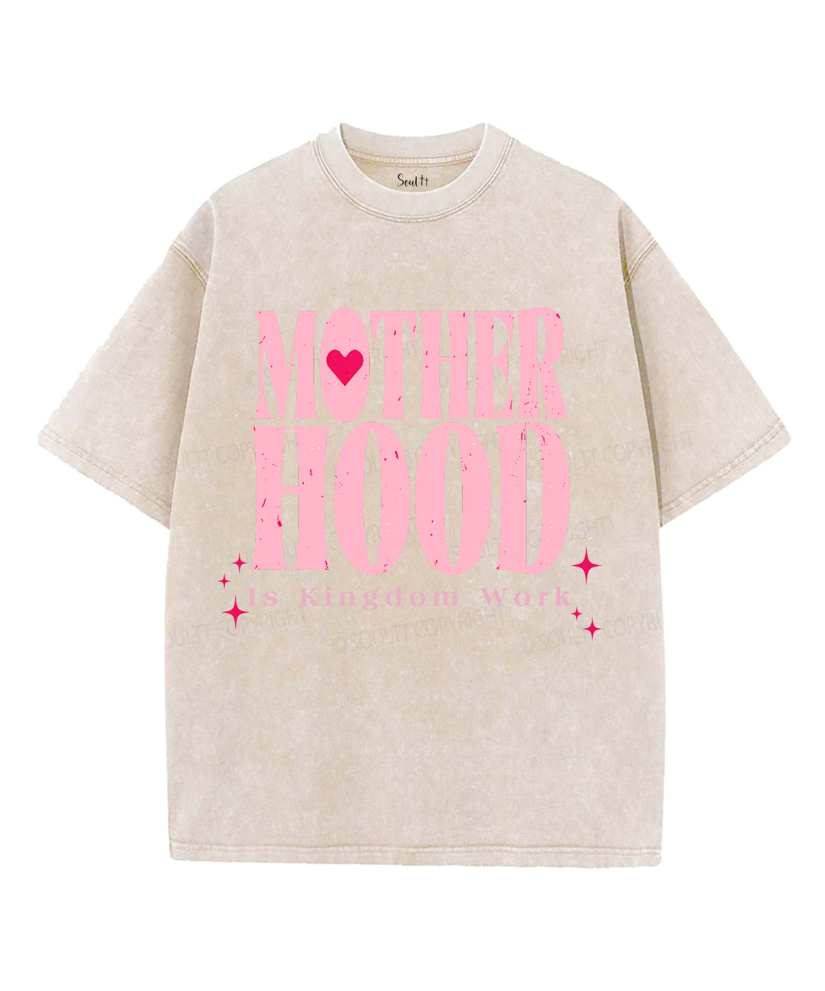 Motherhood Is Kingdom Work Unisex Washed Christian T-shirt Style001 Hoodie, Sweatshirt | CiraTrend.com (Image 4)