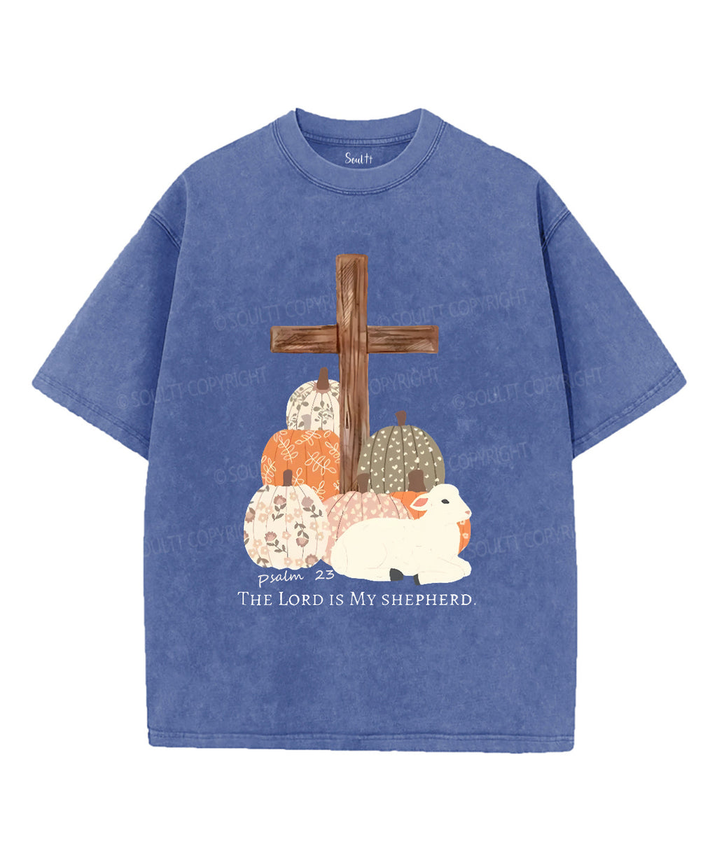 The Lord Is My Shepherd Unisex Washed Christian T-shirt Style005 Hoodie, Sweatshirt | CiraTrend.com (Image 5)