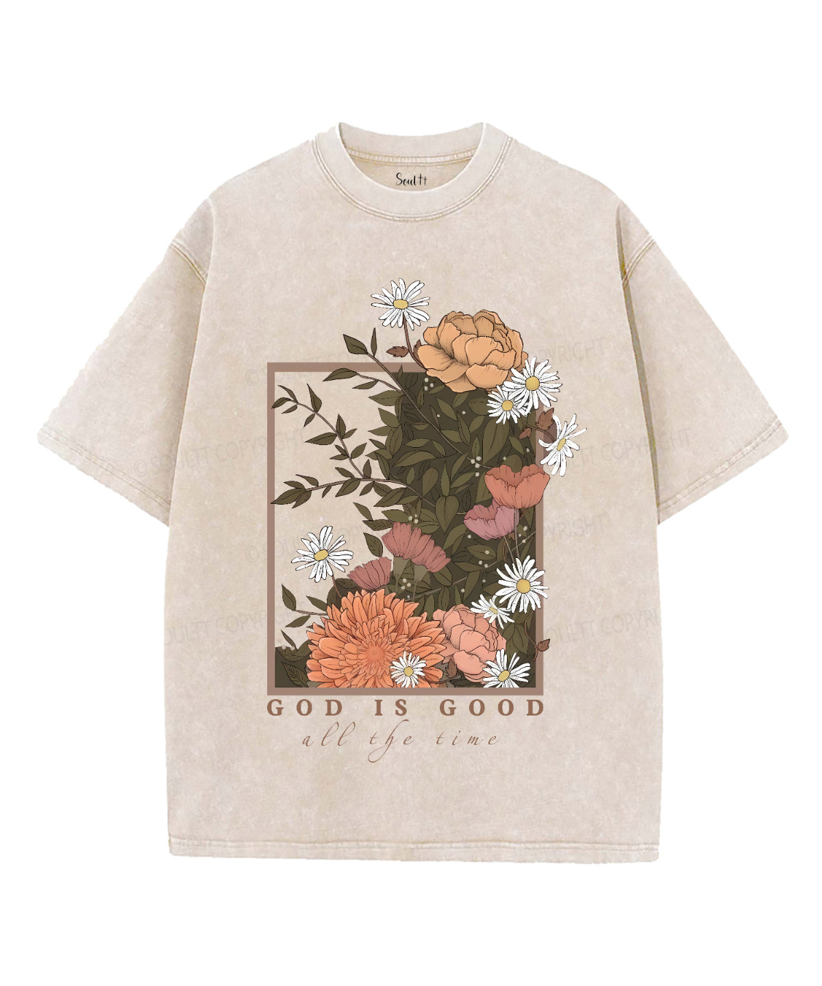 God Is Good Unisex Washed Christian T-shirt Style001 Hoodie, Sweatshirt | CiraTrend.com (Image 4)