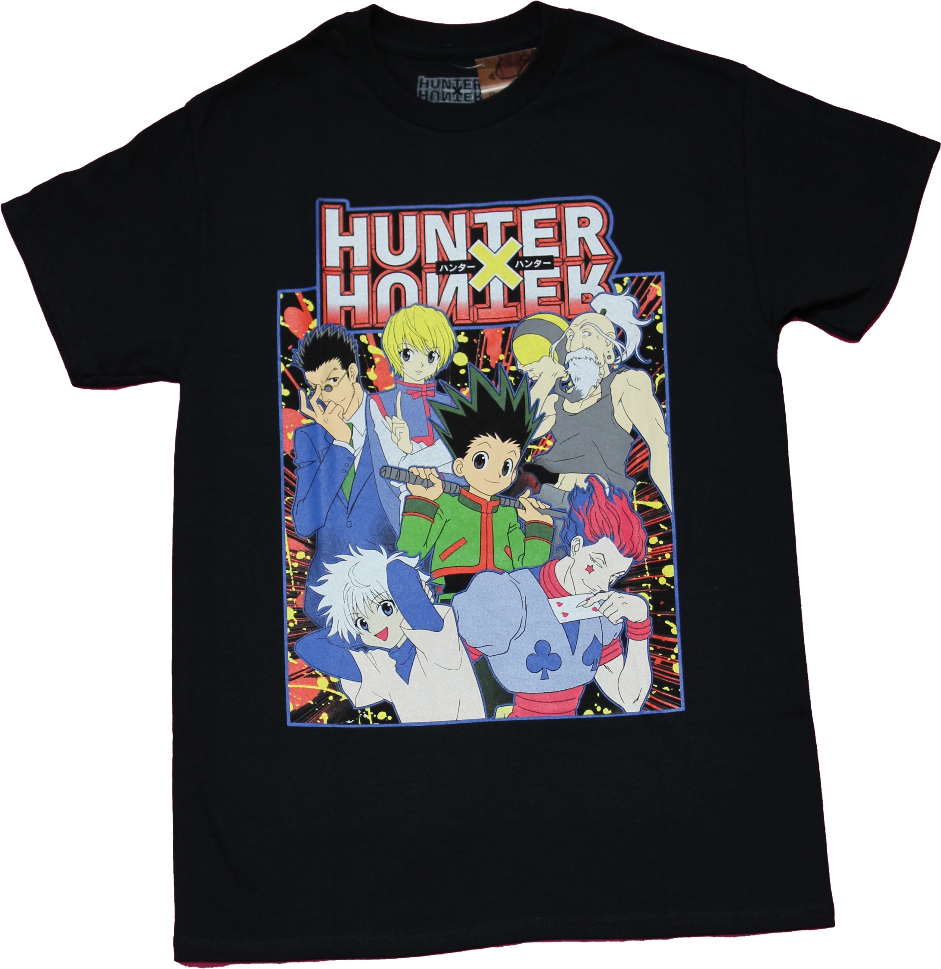 Hunter X Hunter Mens T-shirt - Group of Six Under Logo Hoodie, Sweatshirt | CiraTrend.com