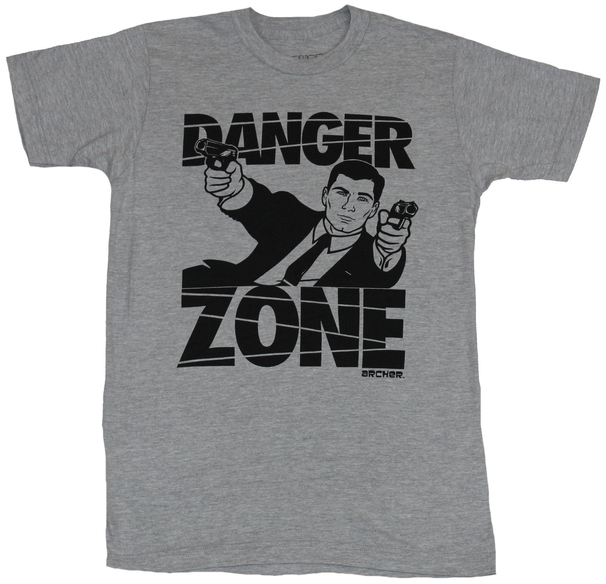 Archer Mens T-Shirt - Danger Zone Diving Archer In Words Image Hoodie, Sweatshirt | CiraTrend.com