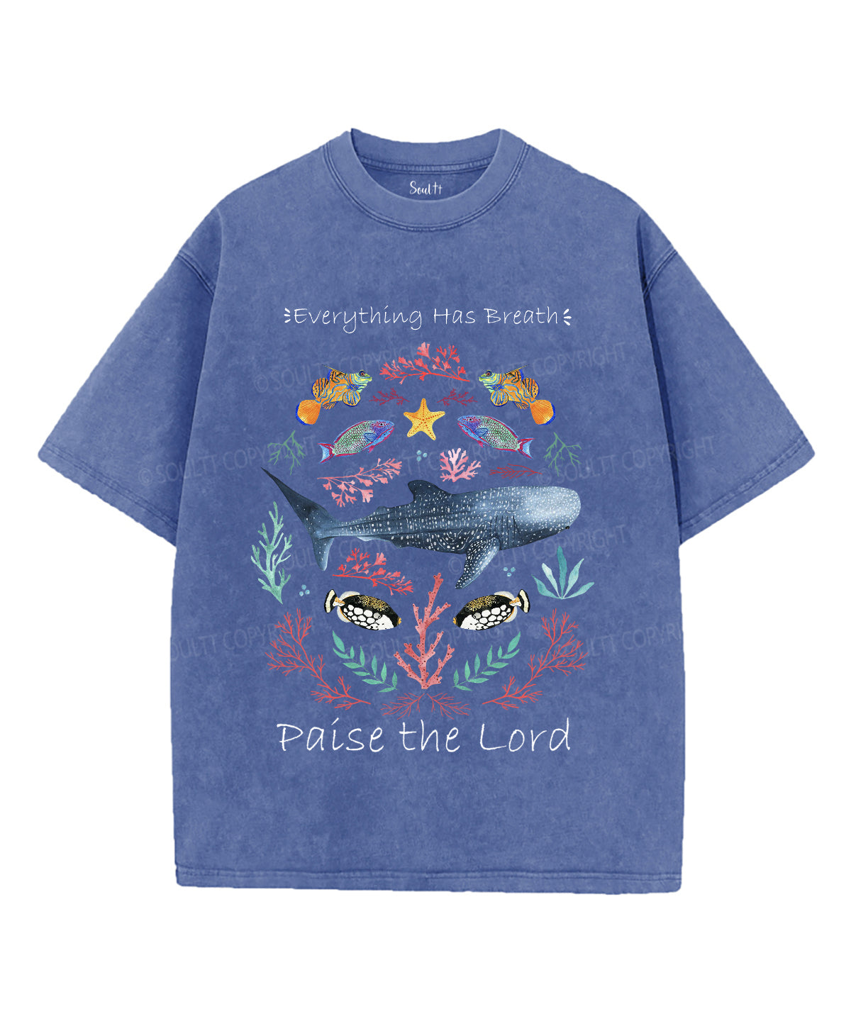 Everything Has Breath Paise The Lord Unisex Washed Christian T-shirt Hoodie, Sweatshirt | CiraTrend.com (Image 3)