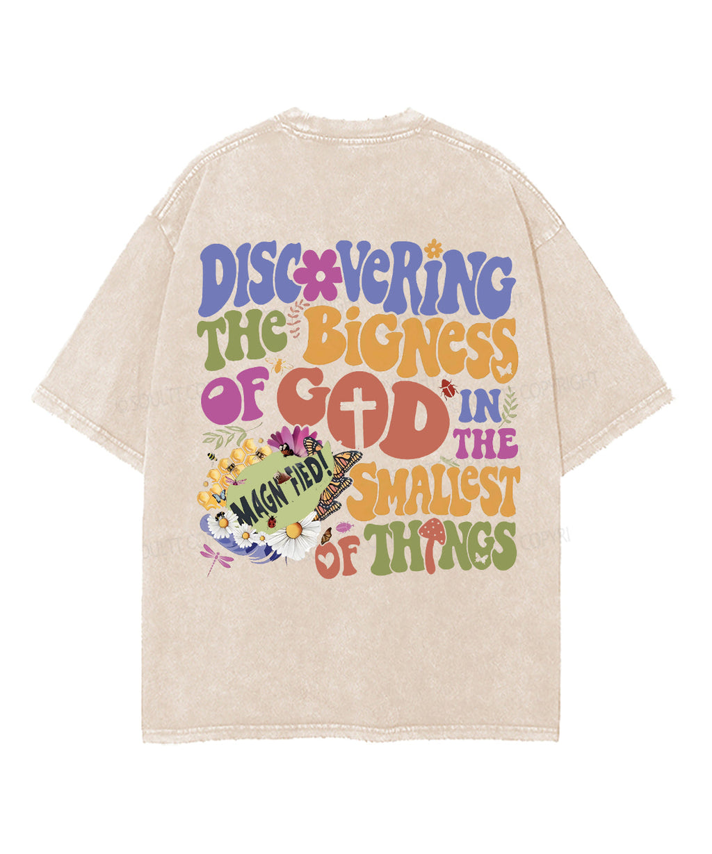 Bigness God Double Sided Washed Christian T-Shirts, Hoodie, Sweatshirt