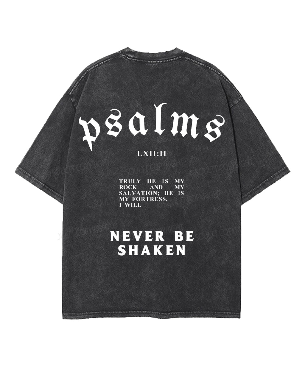 Never Be Shaken Double Sided Unisex Washed Christian T-shirt Hoodie, Sweatshirt | CiraTrend.com (Image 3)