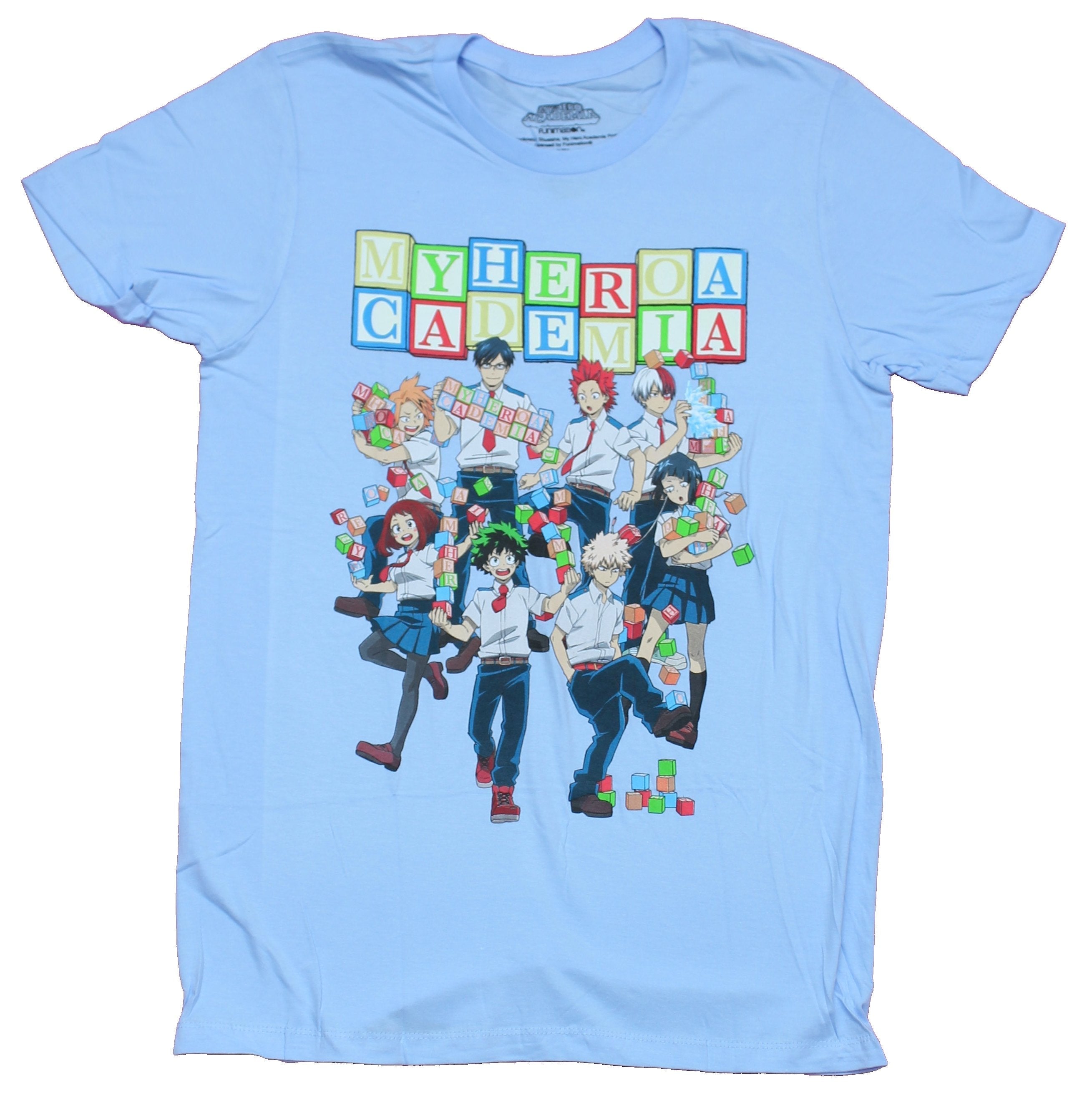 My Hero Academia Mens  T-Shirt - Class 1A Blocks & Block Logo Hoodie, Sweatshirt | CiraTrend.com