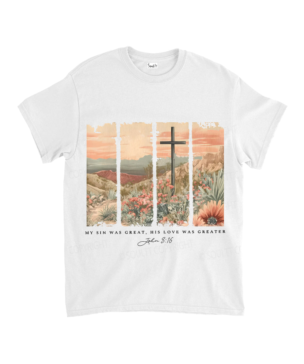 His Love Was Greater Unisex Cotton Christian T-Shirt Hoodie, Sweatshirt | CiraTrend.com (Image 1)