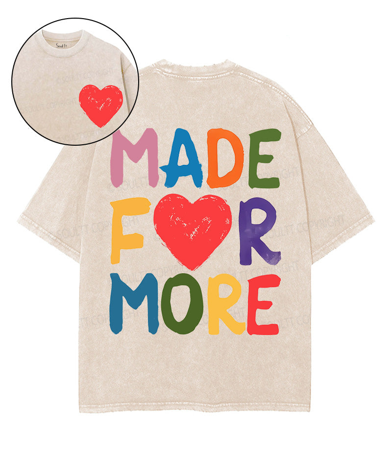 Made For More Double Sided Unisex Washed Christian T-shirt Hoodie, Sweatshirt | CiraTrend.com (Image 1)