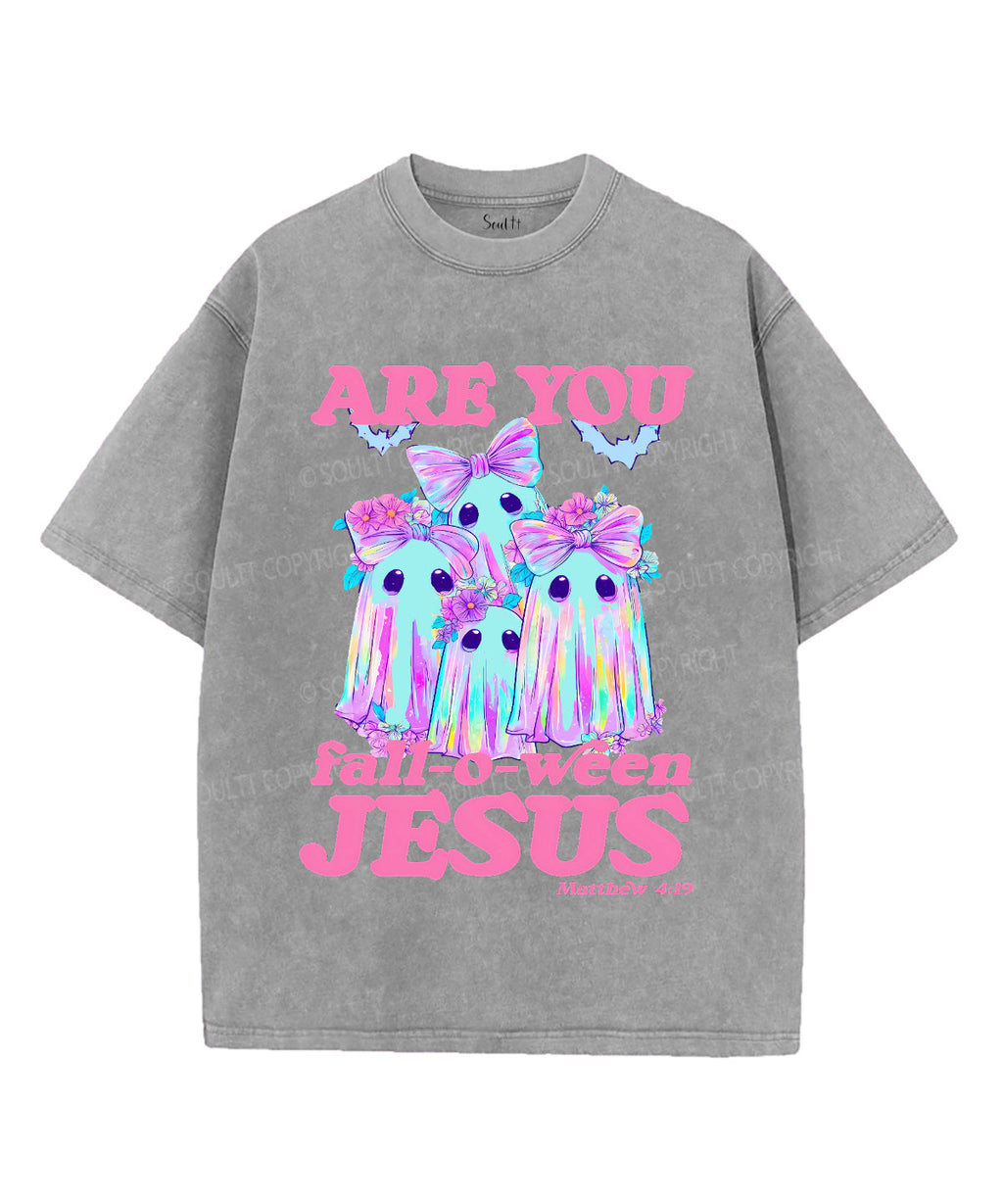 Halloween Ghosts Unisex Washed Christian T-shirt Hoodie, Sweatshirt | CiraTrend.com (Image 5)