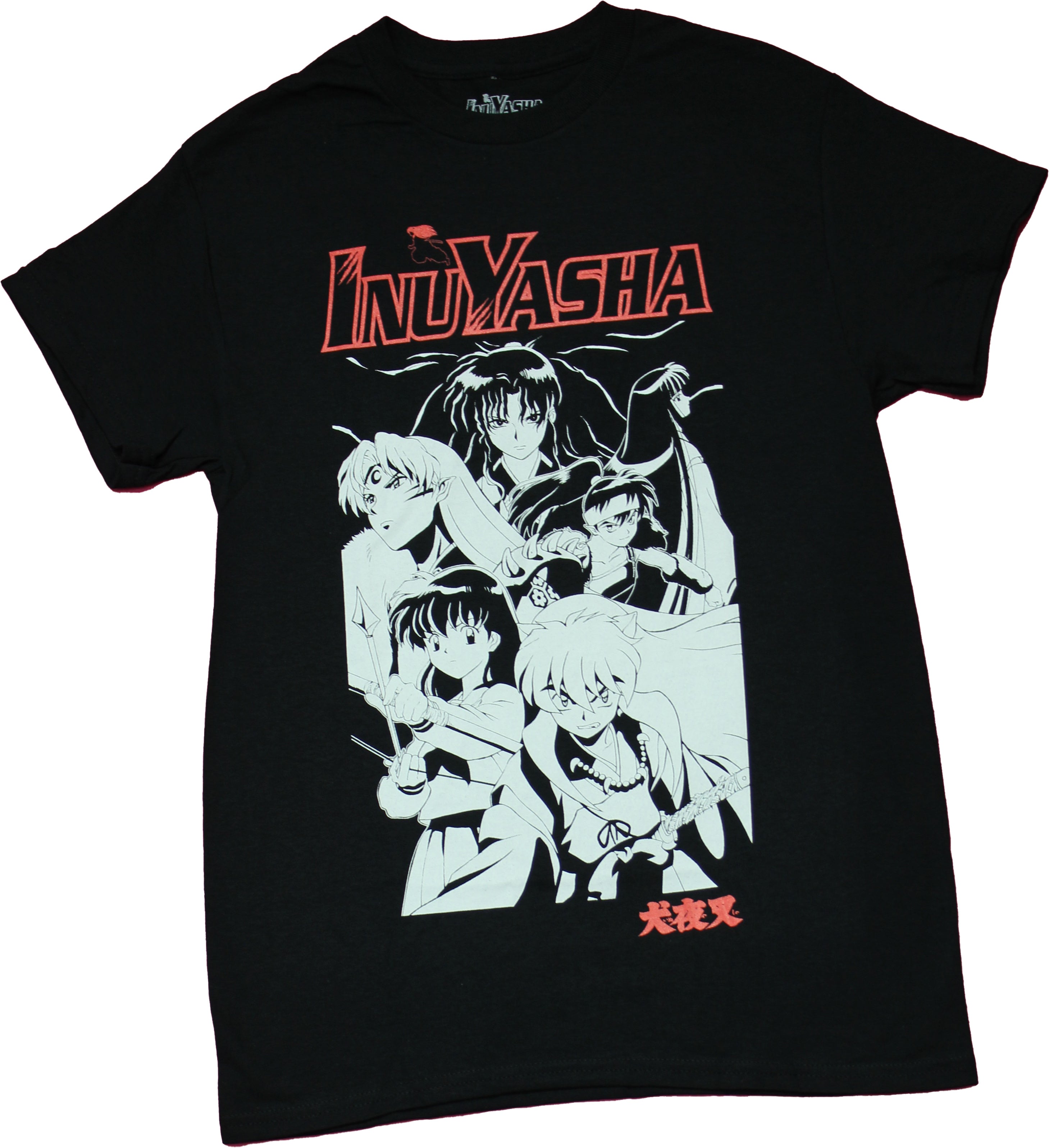 Inuyasha Mens T-Shirt - Group in Blk and  Under  Logo Hoodie, Sweatshirt | CiraTrend.com