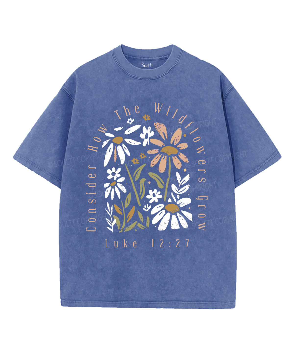 Consider The Wildflowers Unisex Washed Christian T-shirt Style001 Hoodie, Sweatshirt | CiraTrend.com (Image 3)