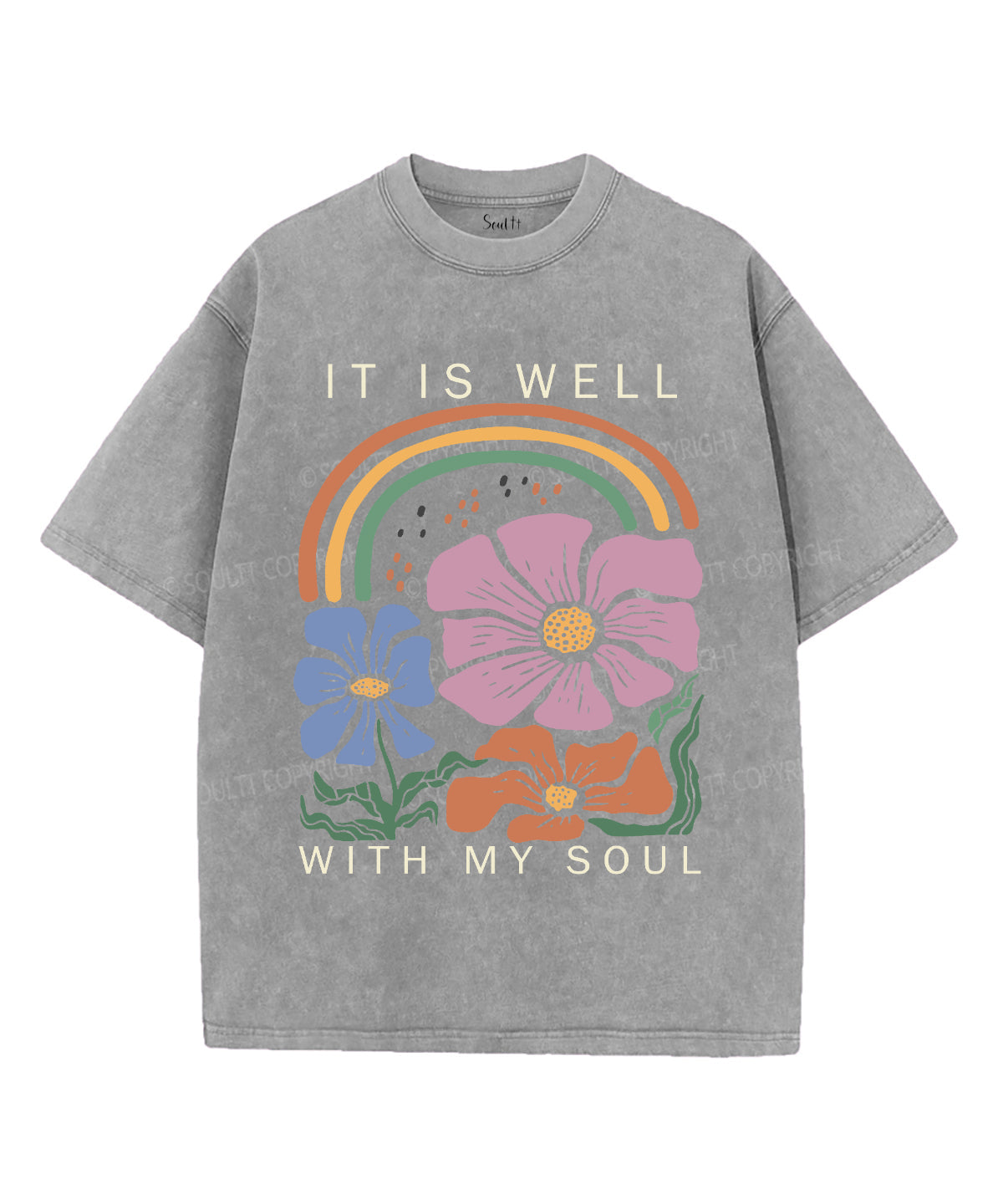 It Is Well With My Soul Washed Christian T-shirt Style026 Hoodie, Sweatshirt | CiraTrend.com (Image 3)
