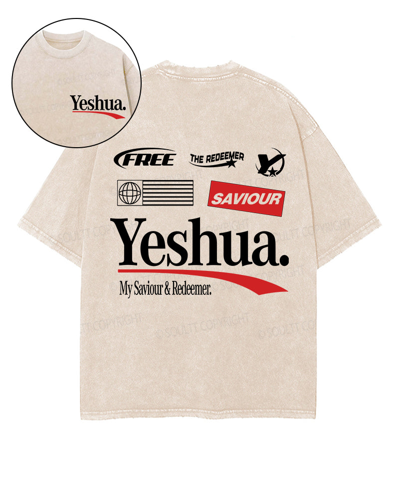 Yeshua Double Sided Washed Christian T-Shirts, Hoodie, Sweatshirt