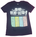 Konosuba Mens T-Shirt- 4 Pastel Girls Under Kanji Logo Image Hoodie, Sweatshirt | CiraTrend.com