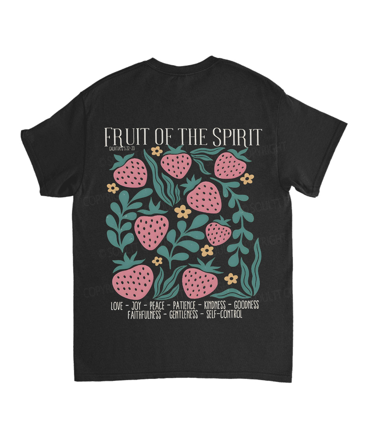 Fruit Of The Spirit Double Sided Unisex Cotton Christian T-Shirt Style002 Hoodie, Sweatshirt | CiraTrend.com (Image 5)
