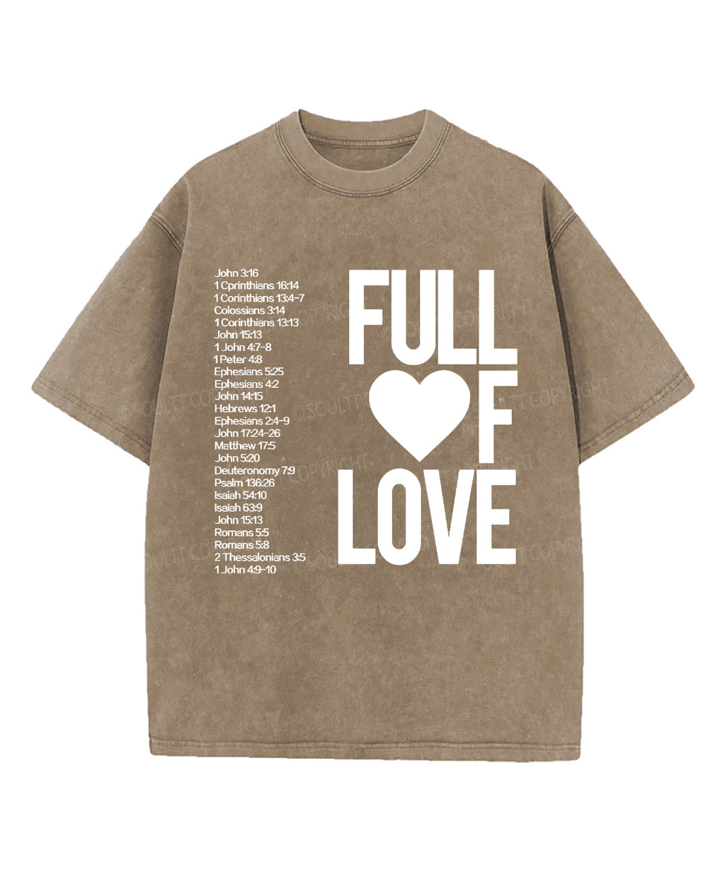 Full Of Love Washed Christian T-shirt Hoodie, Sweatshirt | CiraTrend.com (Image 5)