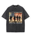 Honor and Remember Unisex Washed Christian T-shirt Hoodie, Sweatshirt | CiraTrend.com (Image 1)