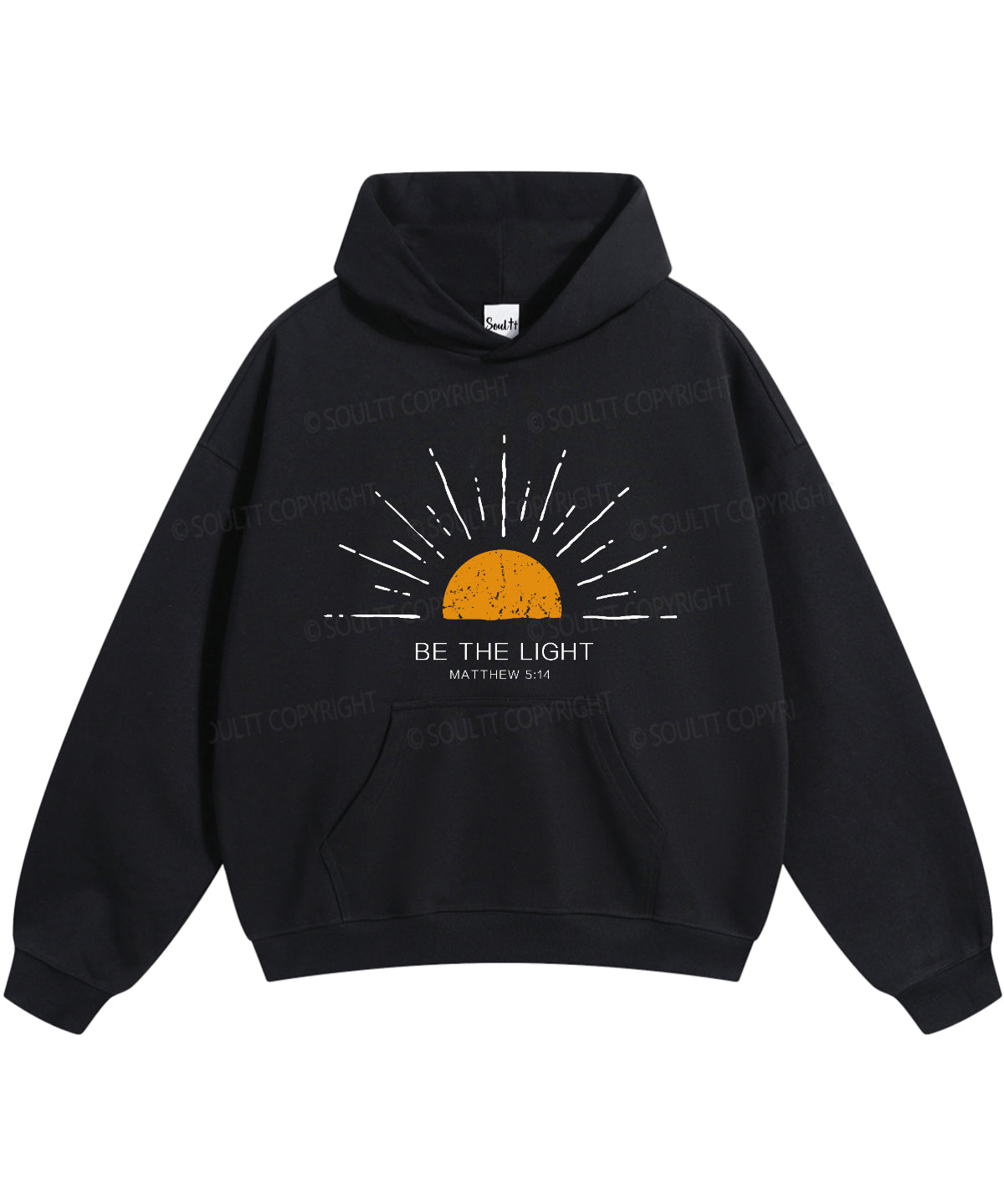 Be The Light Cotton Christian Hoodie T-Shirts, Sweatshirt | CiraTrend.com (Image 1)