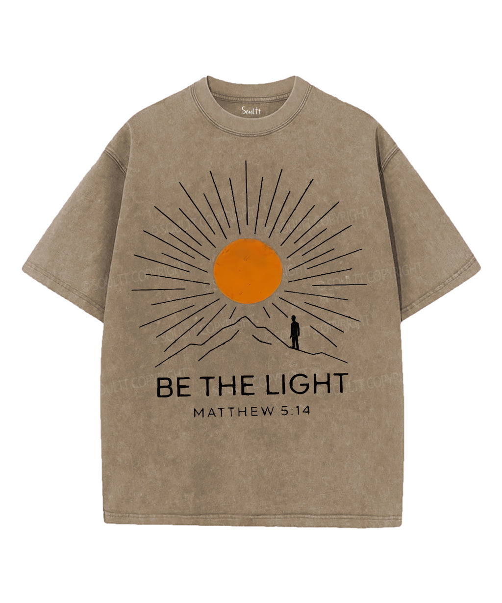 Be The Light Unisex Washed Christian T-shirt Style007 Hoodie, Sweatshirt | CiraTrend.com (Image 5)