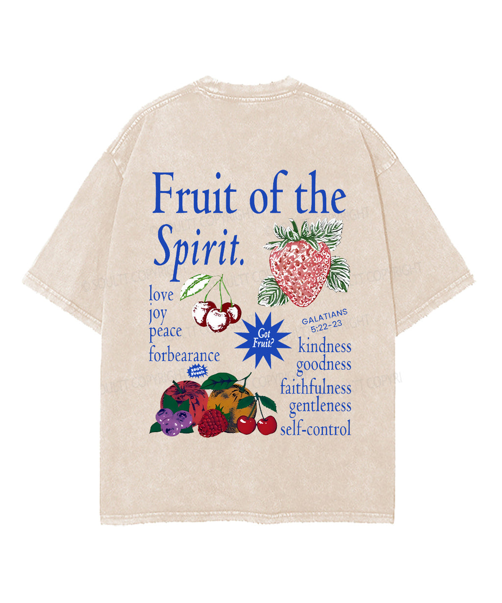 Fruit Of The Spirit Double Sided Unisex Washed Christian T-shirt Style014 Hoodie, Sweatshirt | CiraTrend.com (Image 3)