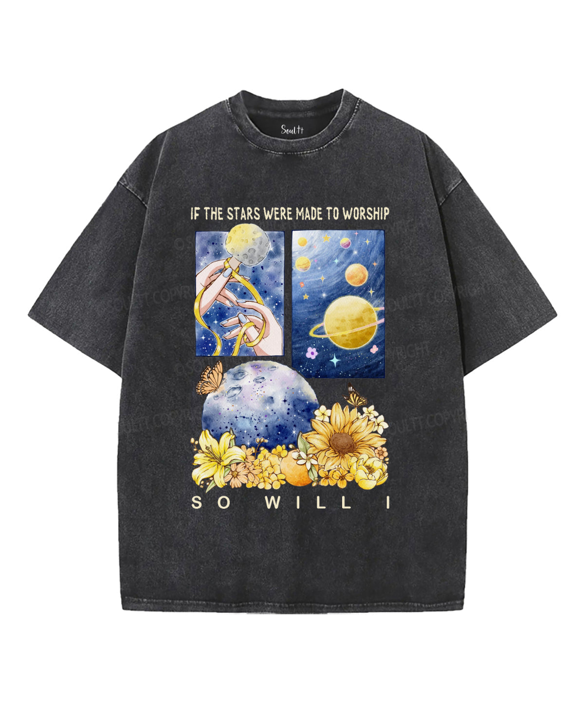 If The Stars Were Made For Worship Washed Christian T-shirt Hoodie, Sweatshirt | CiraTrend.com (Image 2)