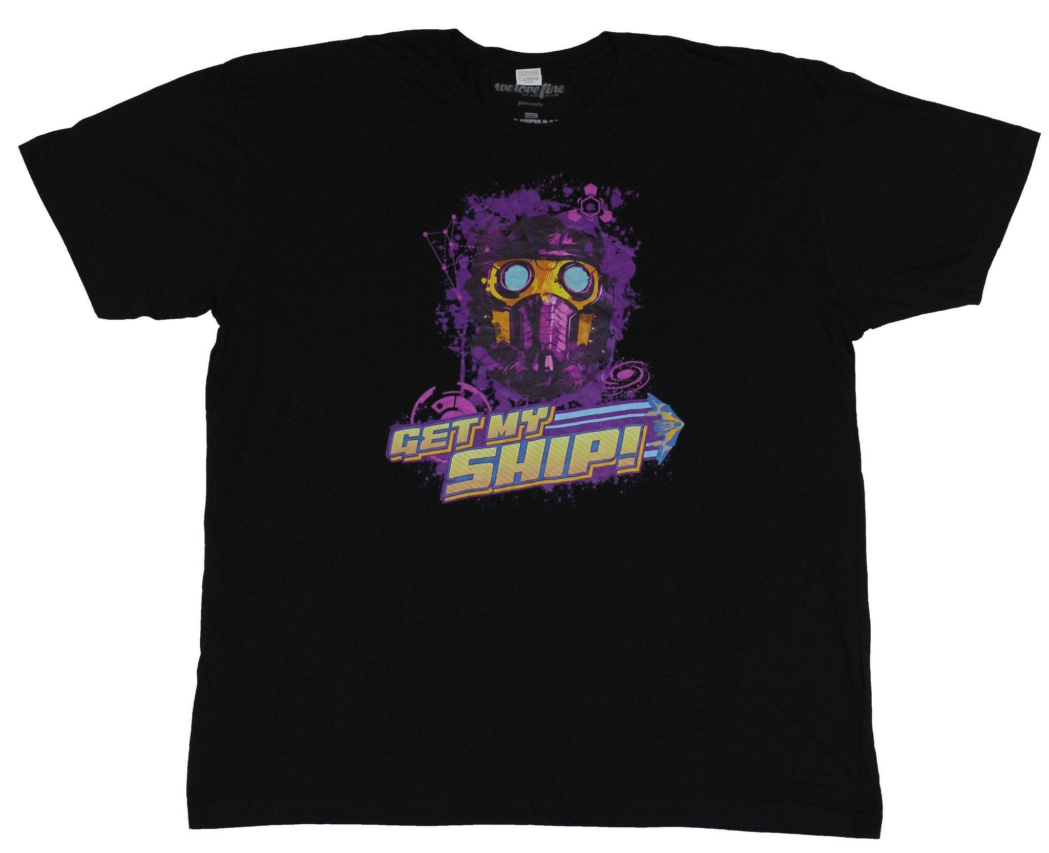 Guardians of the Galaxy Mens T-Shirt - Get My Ship! Splattered Starlord Face Hoodie, Sweatshirt | CiraTrend.com