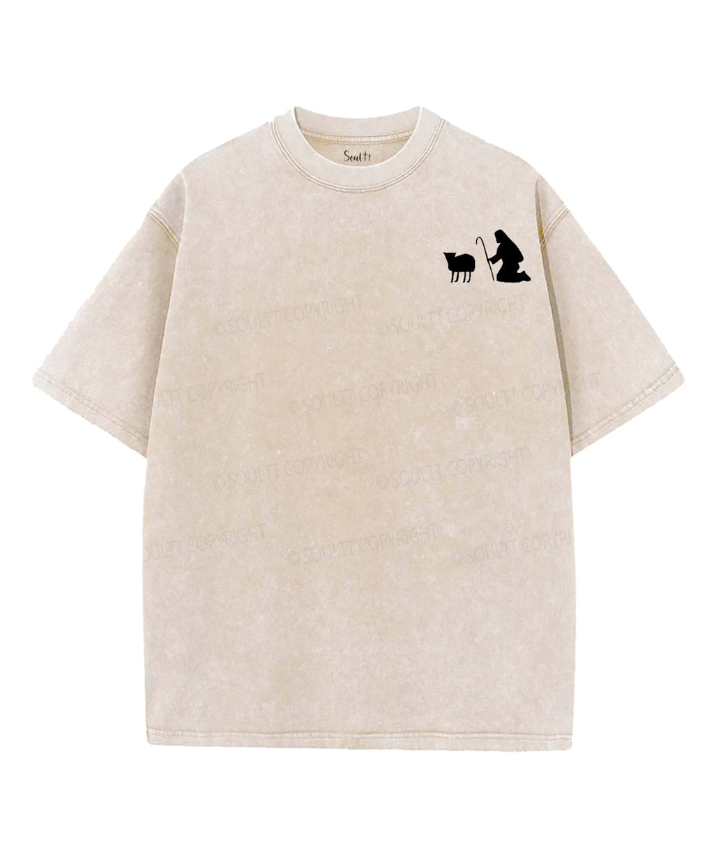 He Leaves The 99 Double Sided Unisex Washed Christian T-shirt Hoodie, Sweatshirt | CiraTrend.com (Image 2)