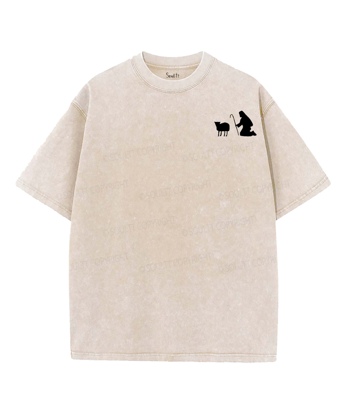 He Leaves The 99 Double Sided Unisex Washed Christian T-shirt Hoodie, Sweatshirt | CiraTrend.com (Image 2)