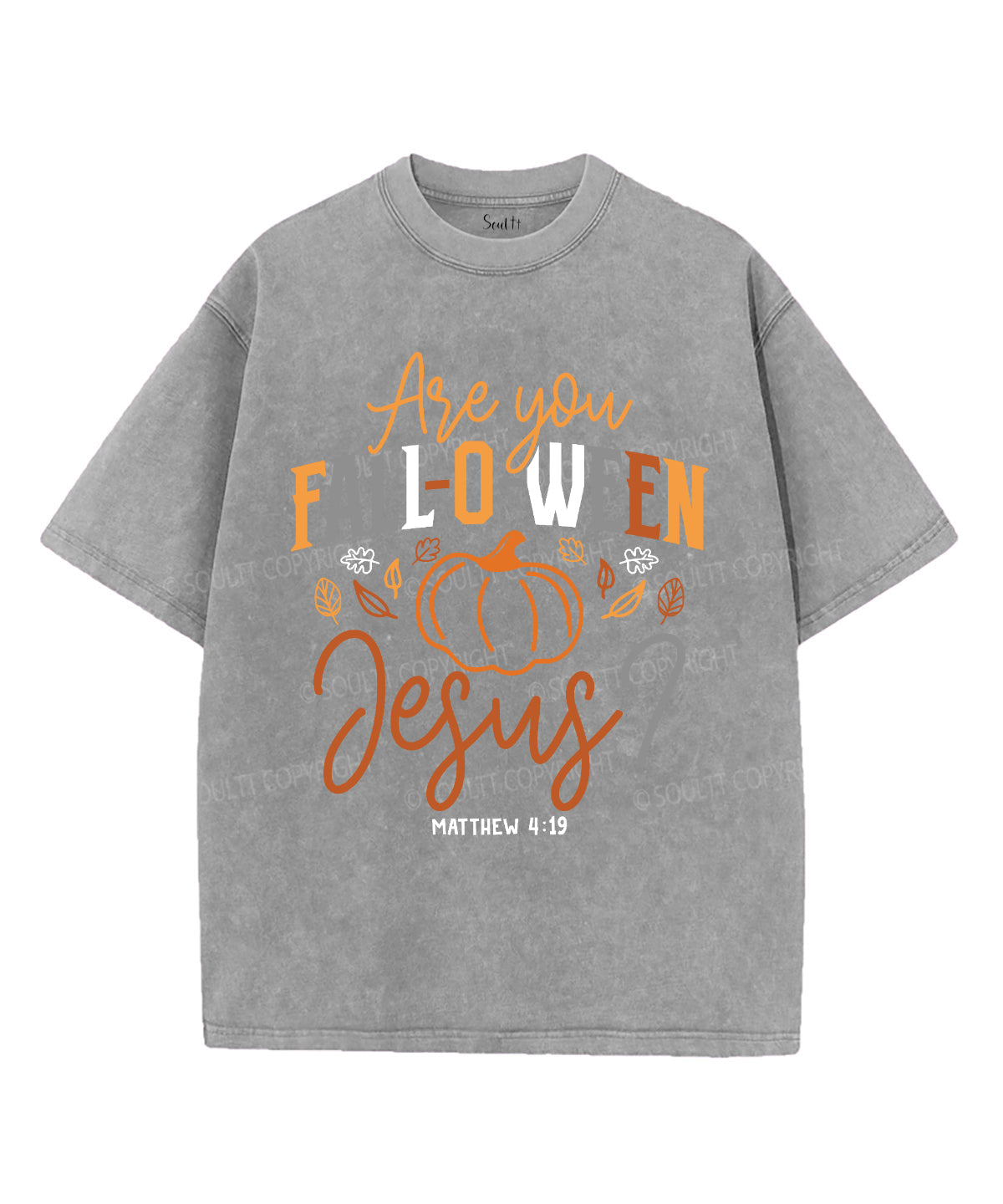 Are You Falloween Jesus Unisex Washed Christian T-shirt Hoodie, Sweatshirt | CiraTrend.com (Image 4)