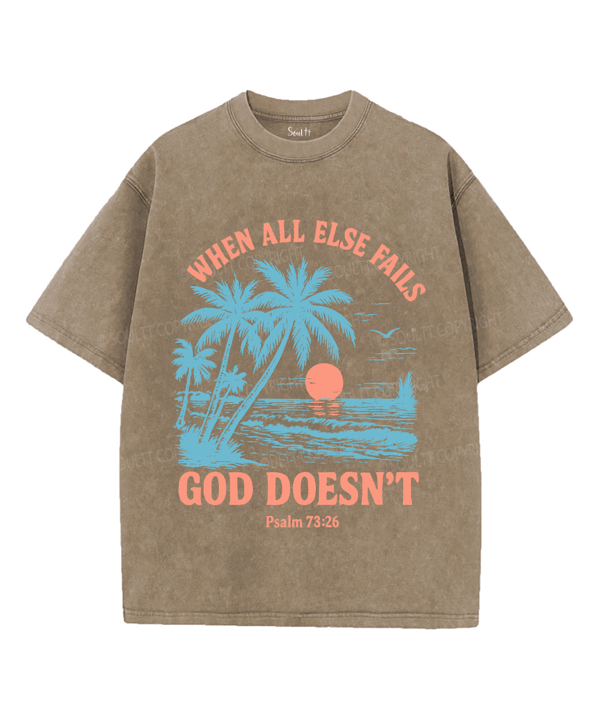 When All Else Falls God Doesn't Unisex Washed Christian T-shirt Hoodie, Sweatshirt | CiraTrend.com (Image 5)