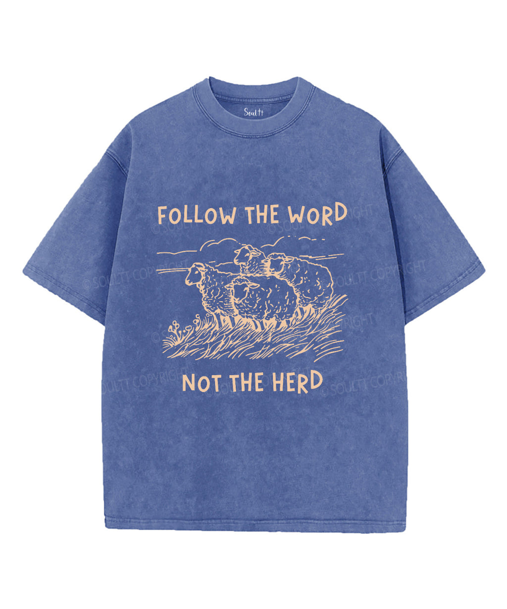 Follow the Word Unisex Washed Christian T-shirt Style001 Hoodie, Sweatshirt | CiraTrend.com (Image 4)